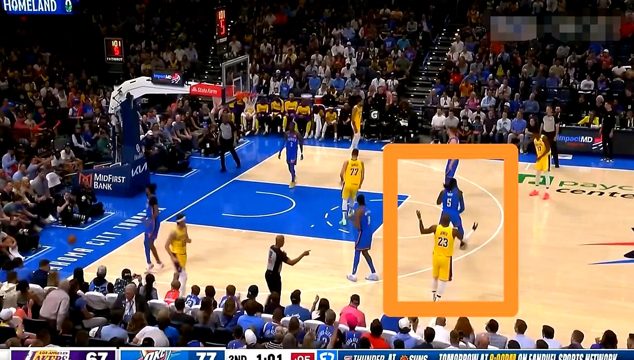 关于NBA湖人vs雷霆，詹姆斯绝杀领先的信息